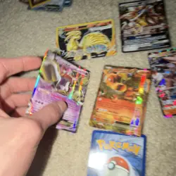 Pokemon TCG Foil EX GX Card Lot Ninetales Solgaleo Dragonite Pikachu Hoopa - Image 2