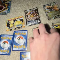 Pokemon TCG Foil EX GX Card Lot Ninetales Solgaleo Dragonite Pikachu Hoopa - Image 4