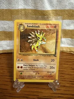 Pokemon TCG Sandslash Fossil 41/62 Regular Unlimited Uncommon Card WOTC - Image 1