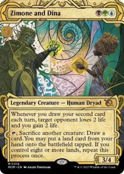 Zimone and Dina (Showcase) -Foil Near Mint MTG March of the Machine - Image 1