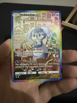 Indeedee Ex Pokemon Pocket Card TCG DISPLAY ART CARD - Image 1
