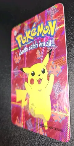 Pikachu #025 2000 Pokemon Vending Prism Holo Sticker Card - Image 3