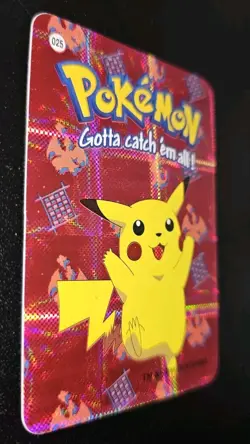 Pikachu #025 2000 Pokemon Vending Prism Holo Sticker Card - Image 4