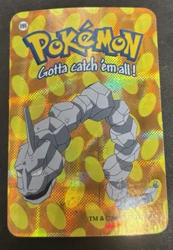 Onix #095 2000 Pokemon Vending Prism Holo Sticker Card - Image 1