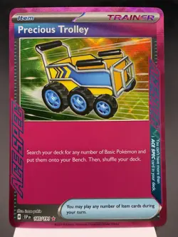 Precious Trolley 185/191 - Ace Spec Rare - Surging Sparks Pokemon Card NM - Image 1