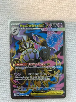 Pokemon card 099/084 Mega Chandelure ex mega evolution Pitch Black - Image 1