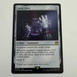 MTG Genji Glove #258 Final Fantasy FIN NM Nonfoil Rare Equipment - Image 1