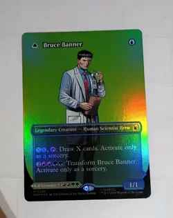 MTG Bruce Banner (Borderless) Foil (0359) Marvel Super Heroes NM/MINT - Image 1