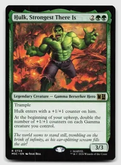 Hulk, Strongest There Is 724 Commander: Marvel Super Heroes MTG NM - Image 1