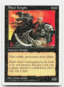 Black Knight 7 Uncommon Anthologies Magic: The Gathering Lightly Played - Image 1