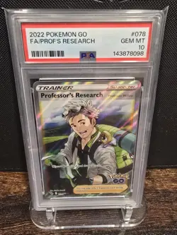 PSA 10 2022 POKEMON GO FULL ART/PROFESSOR'S RESEARCH 078 - Image 1