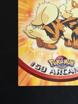 Arcanine #59 - Topps Series TV Animation Pokemon 1999 Black Logo Non Holo - Image 5
