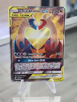Pokemon Latias & Latios GX TAG TEAM Alternate Full Art Ultra Rare Holo 170/181 - Image 4