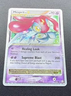Mesprit LV.X 143/146 Legends Awakened Holo Ultra Rare 2008 Pokemon TCG - Image 2