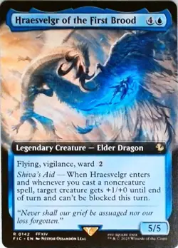 Magic | Commander: FINAL FANTASY | Hraesvelgr of the First Brood (Extended Art) - Image 1