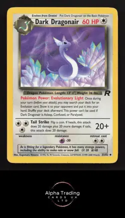 Dark Dragonair 33/82 Uncommon Team Rocket Pokemon Unlimited Lightly Played - Image 1