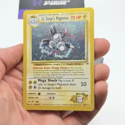 CARTA POKEMON LT. SURGE‘S MAGNETON HOLO 8/132 - ENG - GYM HEROES - EXCELLENT - Image 3