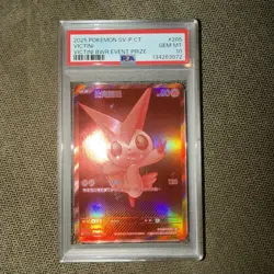 2025 POKEMON TRADITIONAL CHINESE SV-P PROMO #265 VICTINI PSA 10 - Image 1