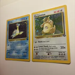 Vintage Pokemon Holo Lapras & Kangaskhan WOTC MP-LP - Image 2