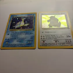 Vintage Pokemon Holo Lapras & Kangaskhan WOTC MP-LP - Image 4