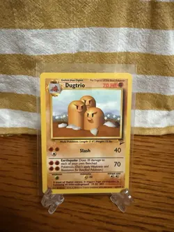 Pokemon TCG Dugtrio Base Set 2 Non Holo Rare 23/130 Vintage WOTC - Image 1