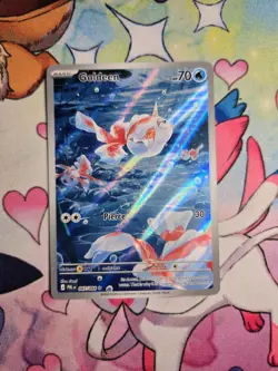 Pokemon TCG Goldeen 087/084 ME05: Pitch Black Illustration Rare Full Art NM - Image 1