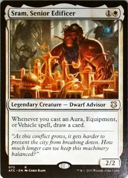 Magic | Commander: Adventures in the Forgotten Realms | Sram, Senior Edificer | - Image 1