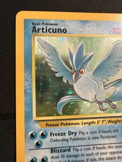 Pokemon TCG Articuno 2/62 Fossil Holo Rare Unlimited WOTC 1999 NM Pokemon - Image 2