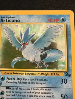 Pokemon TCG Articuno 2/62 Fossil Holo Rare Unlimited WOTC 1999 NM Pokemon - Image 3