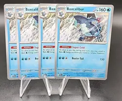 4x Baxcalibur 060/193 Scarlet Violet Paldea Evolved Pokemon TCG Non Holo Playset - Image 1