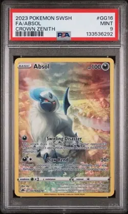 Absol GG16/GG70 PSA 9 - 2023 Pokemon Crown Zenith Galarian Gallery - Image 1