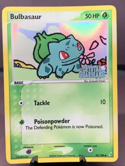 Pokemon TCG Bulbasaur 45/100 Crystal Guardians Reverse Holo Stamped 2006 MP+ - Image 1