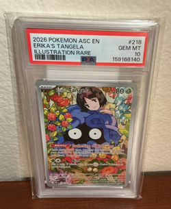 2026 POKEMON ASC EN ASCENDED HEROES ILLUSTRATION RARE ERIKA'S TANGELA PSA 10 - Image 1
