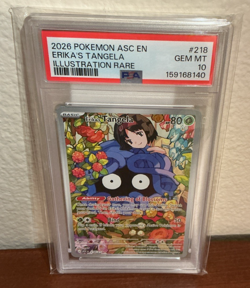 2026 POKEMON ASC EN ASCENDED HEROES ILLUSTRATION RARE ERIKA'S TANGELA PSA 10 - Image 2