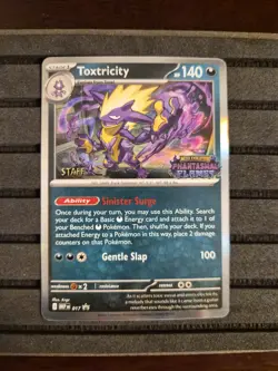 Pokemon TCG Toxtricity - 017 [Staff] 017 Me: Mega Evolution Promo Holo NM - Image 1
