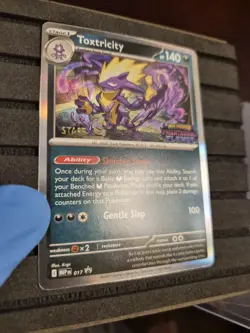 Pokemon TCG Toxtricity - 017 [Staff] 017 Me: Mega Evolution Promo Holo NM - Image 2