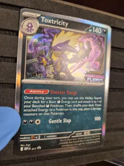 Pokemon TCG Toxtricity - 017 [Staff] 017 Me: Mega Evolution Promo Holo NM - Image 3