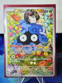 Pokemon TCG Erika's Tangela - 218/217 Illustration Rare ME: Ascended Heroes NM - Image 1