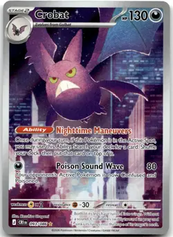 Crobat 093/086 Holo Illustration Rare Chaos Rising Pokemon Near Mint - Image 1