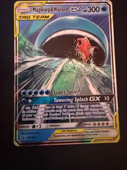 Pokemon Magikarp & Wailord GX TAG TEAM SM166 Promo Holo - Image 2