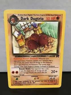 Dark Dugtrio 23/82 Pokemon Team Rocket Rare - Image 1