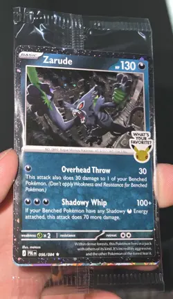 Zarude 056/084 Sealed Pitch Black GameStop Promo - Near Mint - Image 1
