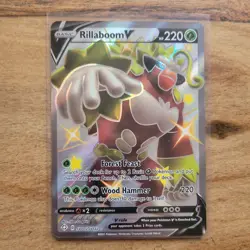 Pokemon Rillaboom V SV105 Ultra Rare MT Foil Shiny Vault Shining Fates - Image 1