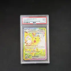 Pikachu ex 238/191 Sv08 Surging Sparks SIR Full Art Holo EN PSA 9 (2024) - Image 1