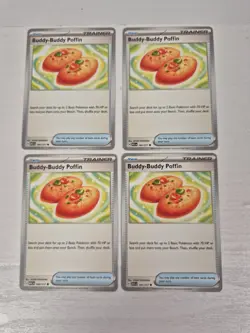 4x Buddy-Buddy Poffin - 184/217 - Ascended Heroes - Playset Pokemon TCG NM - Image 1