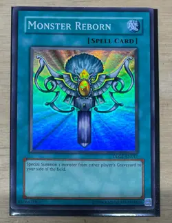 LP Monster Reborn Super Rare Dark Legends DLG1-EN017 - Image 1