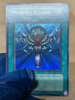 LP Monster Reborn Super Rare Dark Legends DLG1-EN017 - Image 3