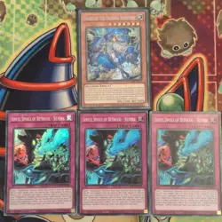 Diabellze The Original Sinkeeper - LEDE-EN012 Secret & 3 x Spoils Silvera Yugioh - Image 1