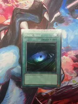 Yu-Gi-Oh! Dark Hole LOB-052 Super Rare 1st Edition Asian-English - Image 2