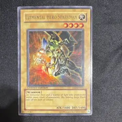 Konami Yu-Gi-Oh! Elemental HERO Sparkman YSD-ENS01 LE Ultra Rare Foil MP - Image 1